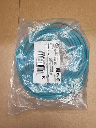 Allen-Bradley Ethernet Media M12 Patch cord 1585D-M4TBDM-15 Ser.B