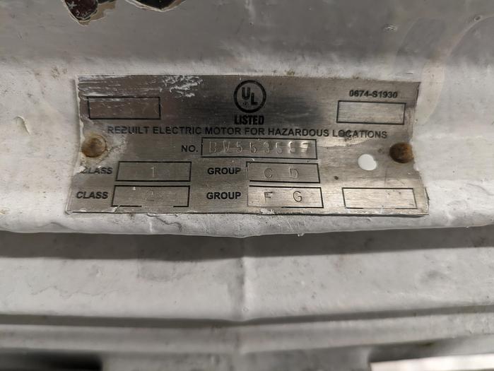 Used tri-clover pump CL2284MDG A-B hazardous location disconnect type 7-9-3R rolling cart