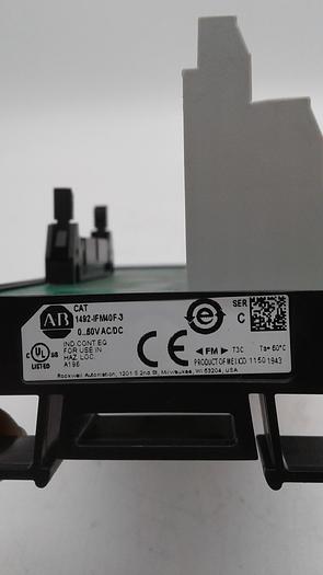 Used Allen-Bradley 1492-IFM4DF-3 Name Plate