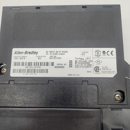 Used Allen-Bradley 1756-IB32 Ser.B DC Input 32 PT