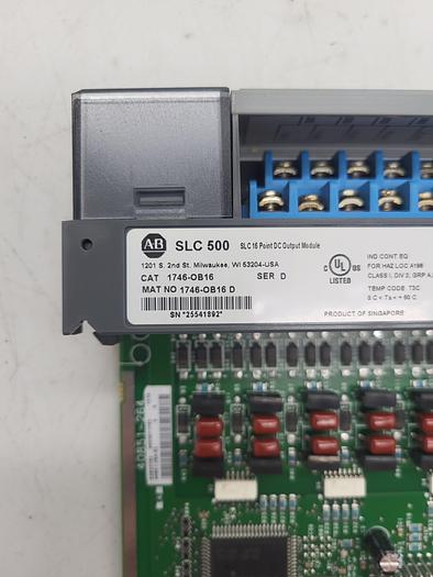 Used SLC 500 1746-OB16 Ser.D