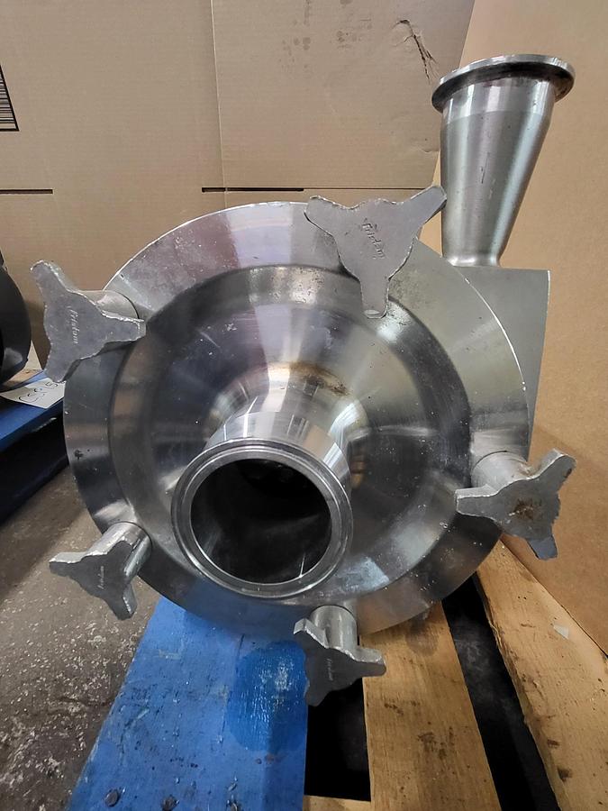 Used Baldor 7.5 HP motor 213TC frame Model CWDM371OT RPM 1770 & Sanitary Pump FP732007973