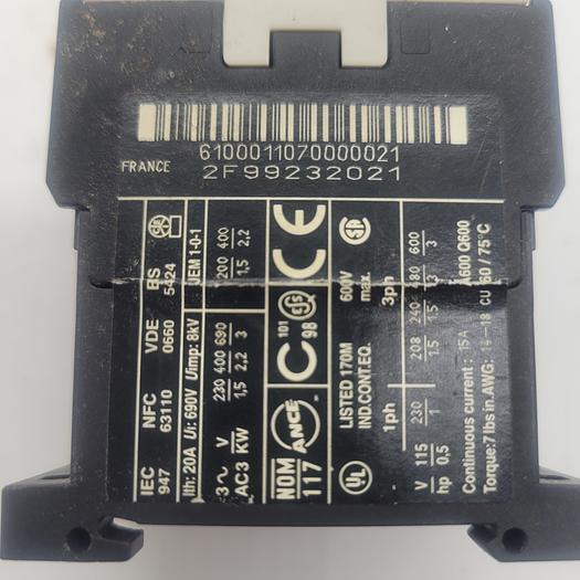 Used Telemecanique 2F99232021