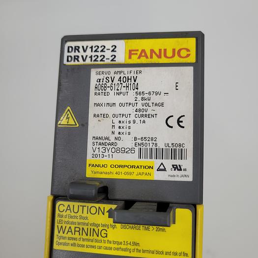 Used FANUC A06B-6127-H104 ALPHA SERVO MODULE IN BOX