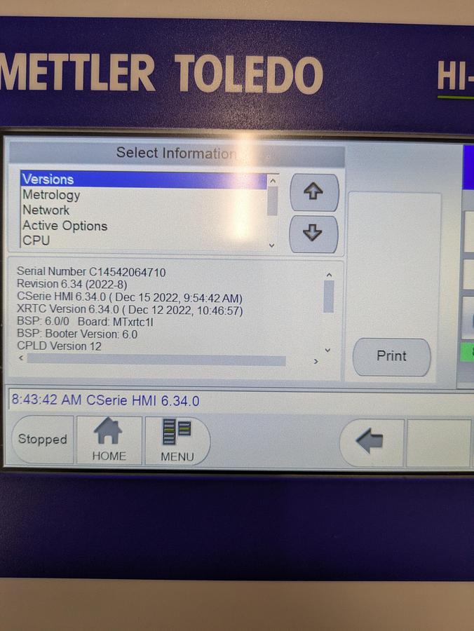 Used Mettler Toledo Check weigher