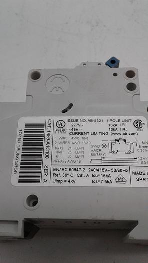 Used Allen-Bradley Current Limiting AB-5321 & 1489-AAHS3