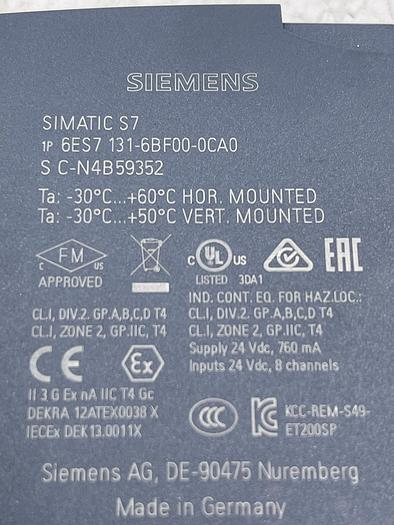 Used Siemens 6ES7 131-6BF00-0CA0