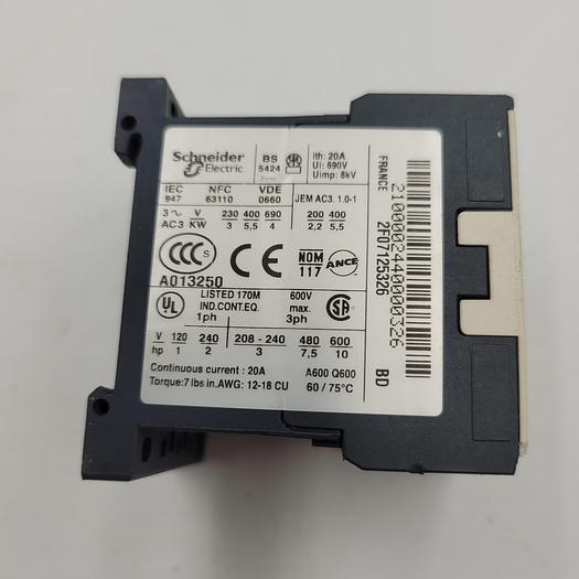 Used TELEMECANIQUE CONTACTOR LP1K12 10BD