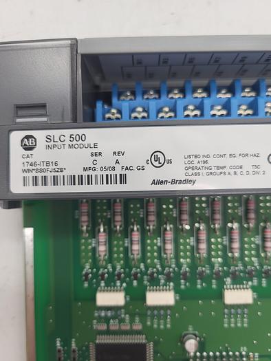 Used Allen-Bradley SLC 500 Input Module 1746-IB16 Ser.C