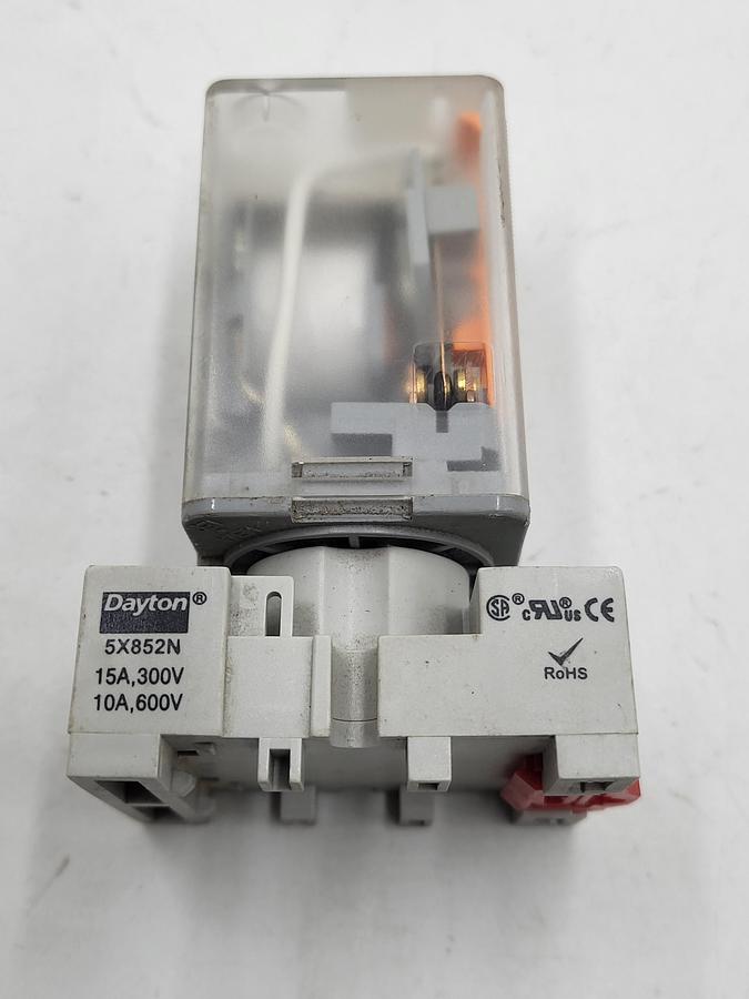 Used Dayton Relay 5X827N & base 5X852N
