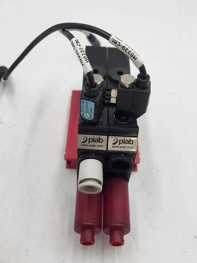 Used Piab DOUBLE P3010.00.AA.09.AA.05 & aluminum mounting plate