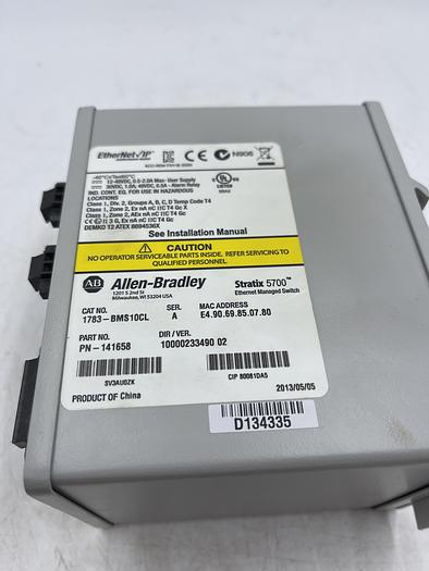 Used Allen-Bradley 1783-BMS10CL Ser A