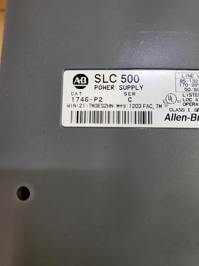 Used Allen-Bradley SLC 500 1746-P2 Ser.C 7 Card Slots