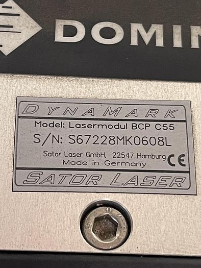 Used Domino Dynamark Scanmodul 10MM, Lasermodul BCP C55 Domino Dynamark Scanmodul 10MM, Lasermodul BCP C55
