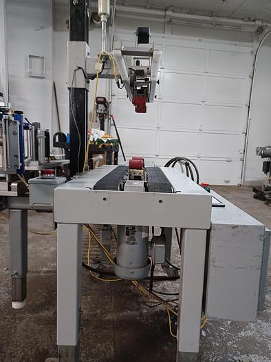 Used Belcor Model 130 Top and bottom case sealer taper with labeler