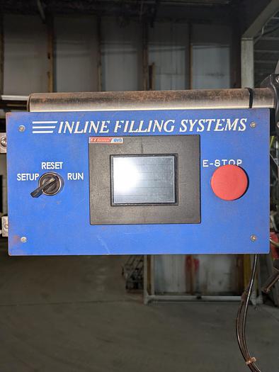 Used Inline filling systems, conveyor, star/timing wheel, lid sealer