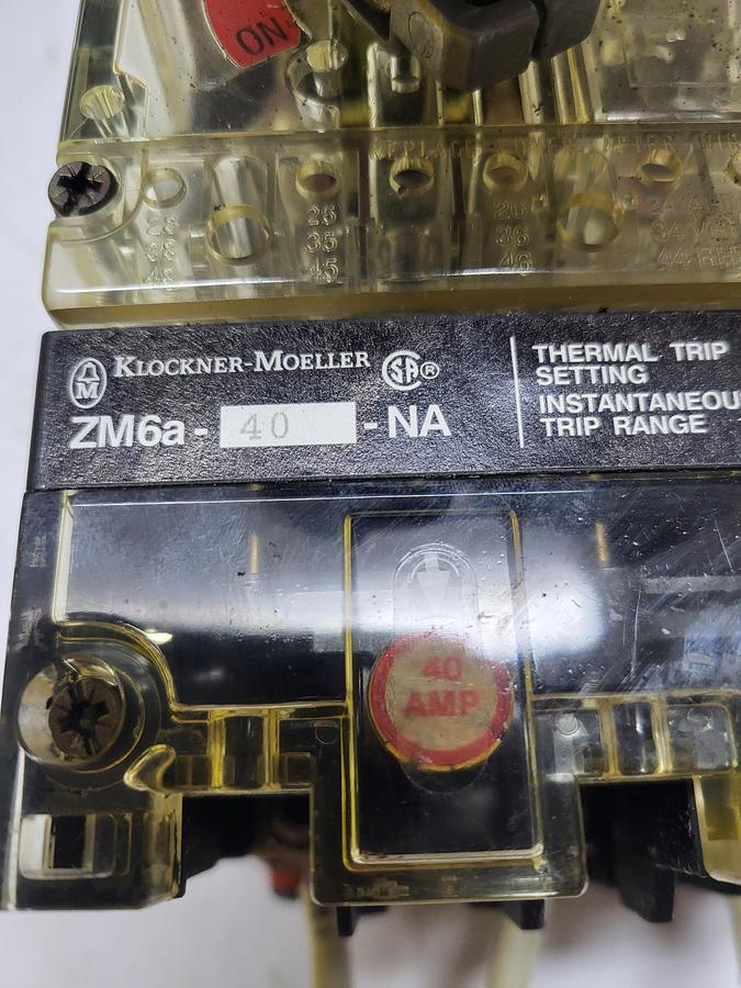 Used Knockler Moeller Circuit Breaker YF-6650