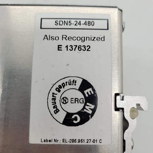 Sola Power Supply SDN 5-24-480 24VDC