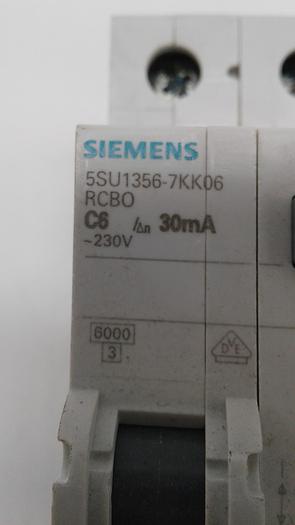 Used Siemens 5SV1356-7KK06 RCBO