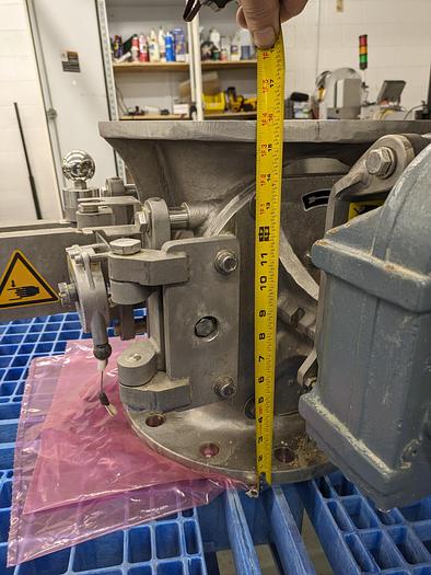 Used coperion 10" metering valve, stainless steel, sew drive