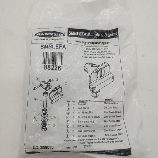 Used Banner SMBLEFA Mounting Bracket