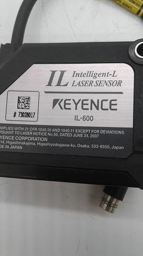 Used Keyence Intelligent-L Laser Sensor IL-600