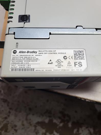 Used Allen-Bradley Bulletin 2094 CIP 2094-EN02D-M01-S0 Ser.A