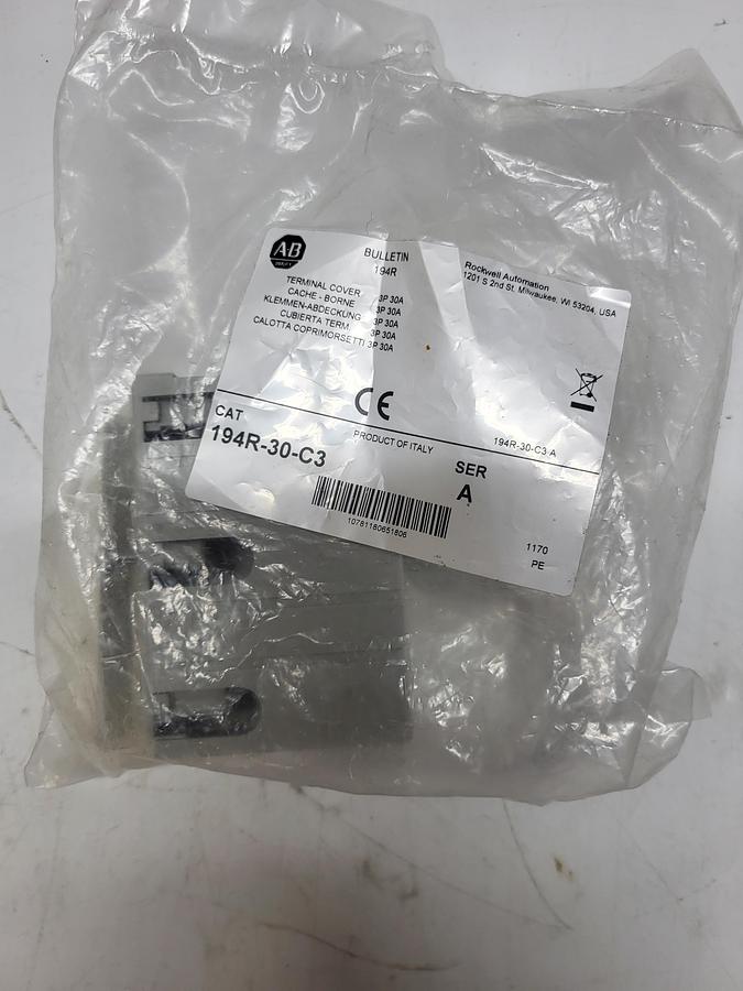 Used Allen-Bradley Terminal Cover 194R-20-C3 Ser.A