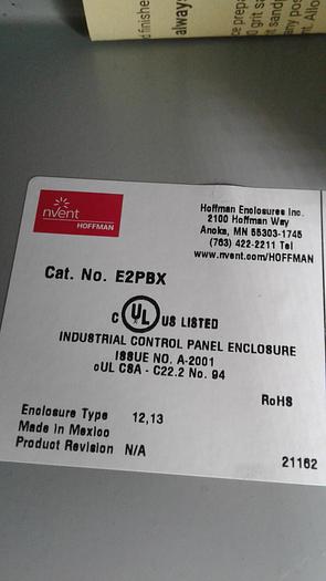 Used Nvent Hoffman Enclosure E2PBX