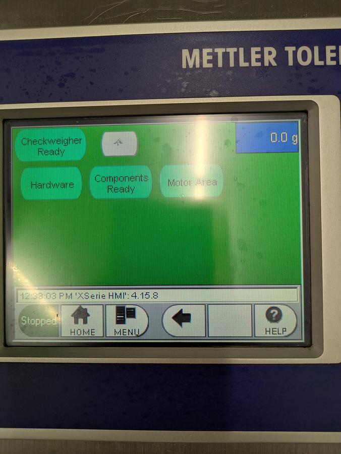 Used Mettler Toledo Check weigher model XE2