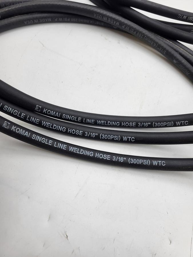 Used Komai single line welding hose 3/16" 300 PSI WTC
