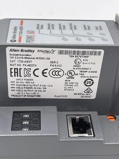 Used Allen-Bradley 1734-AENT Ser C, 1734-RTB