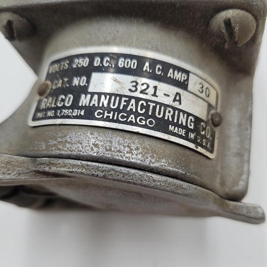 Used RALCO 321-R 3POLE 30A 4W 600AC