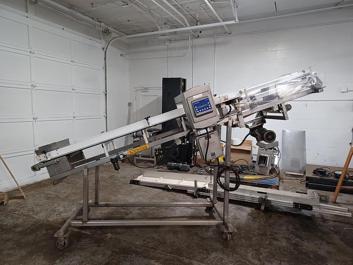 Used Safeline metal detector 12" x 3" opening