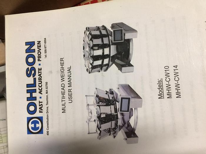 Used Ohlson MHW-CW1005 MULTI HEAD (10 HEAD) FILLER / BAGGER