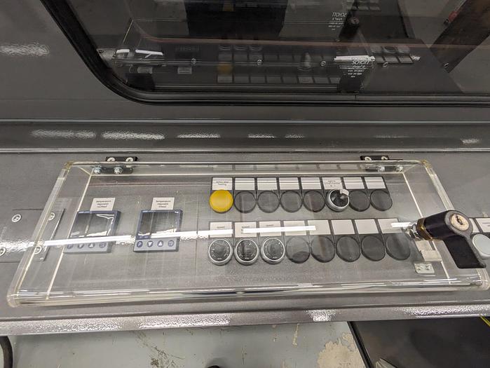 Used Kallfass Universa Servo 500 high speed automatic shrink wrap / with heat tunnel