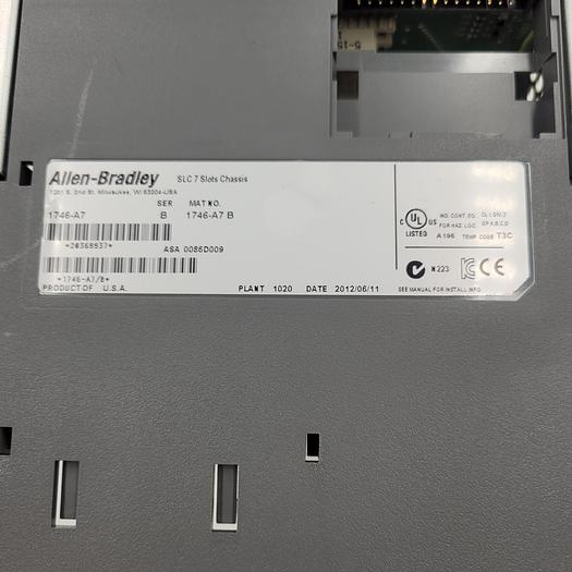 Used Allen Bradley S97742304 1746-A7 Chassis Rack 7-slot