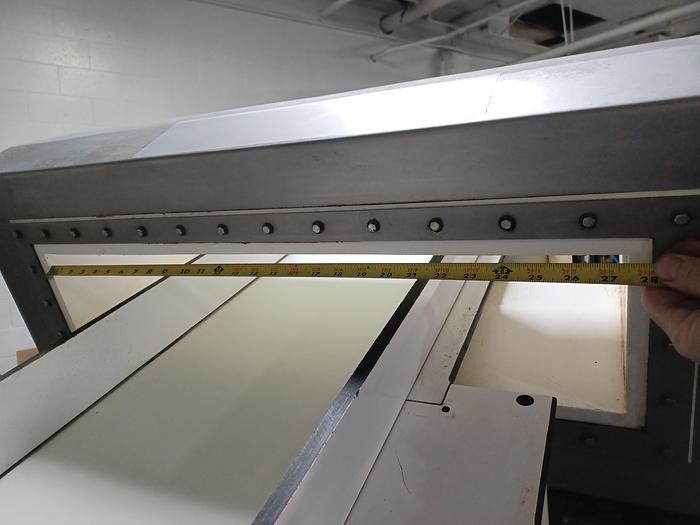 Used Safeline metal detector 12" x 3" opening