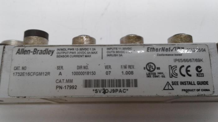 Used Allen-Bradley Sensor Current Max 1732E16CFGM12R