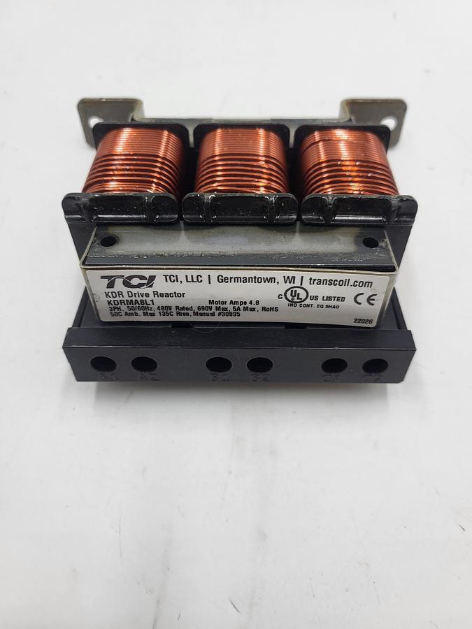 Used TCI KDRMA8L1 KDR Drive Line Reactors / Load Reactors