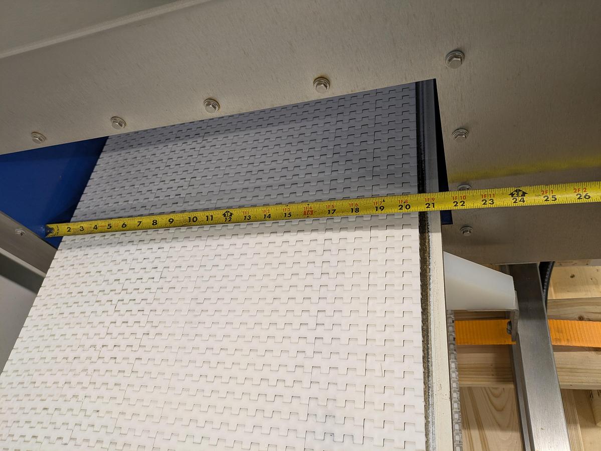 Used Loma IQ-3 e plus metal detector, stainless conveyor