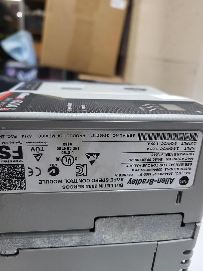Used Allen-Bradley Bulletin2094 Sercos Safe Speed Control 2094-SE02F-M00-S1 Ser.A