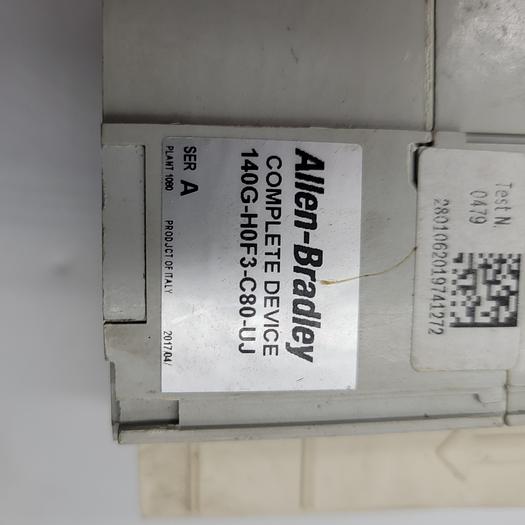 Used Allen-Bradley Complete Device On/Off Control 140G-H0F3-C80-UJ