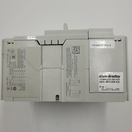Used AB ALLEN BRADLEY CIRCUIT BREAKER 140G-J6F3-D25-KA