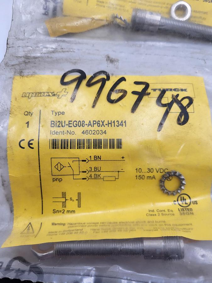Turck Uprox Bi2U-EG08-AP6X-H1341 / # 4602034 PROXIMITY SENSOR