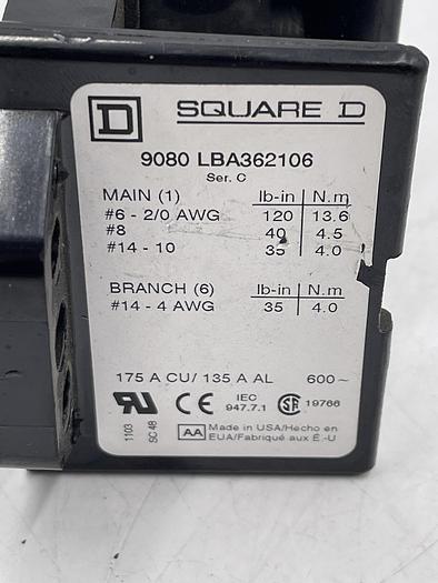 Used Square D Square D 9080 LBA362106 Ser C