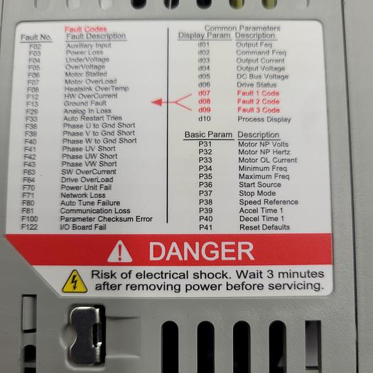 Used POWER FLEX 22B-D2P3N104