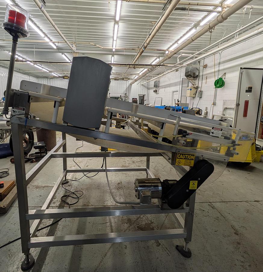 Used Safeline metal detector, stainless steel frame 