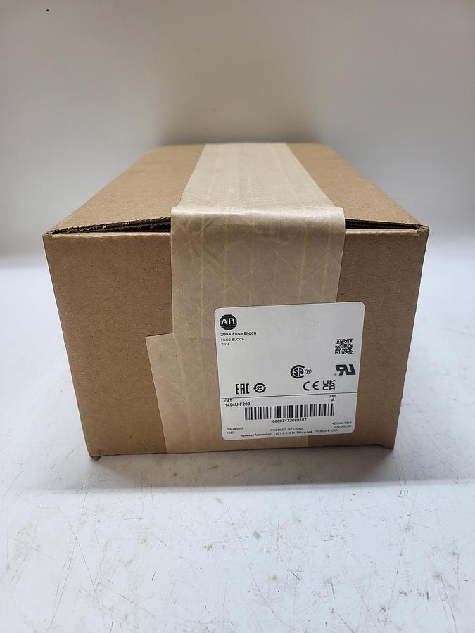 Allen-Bradley 200A Fuse Block 1494-F200 Ser.A New! Sealed Box!