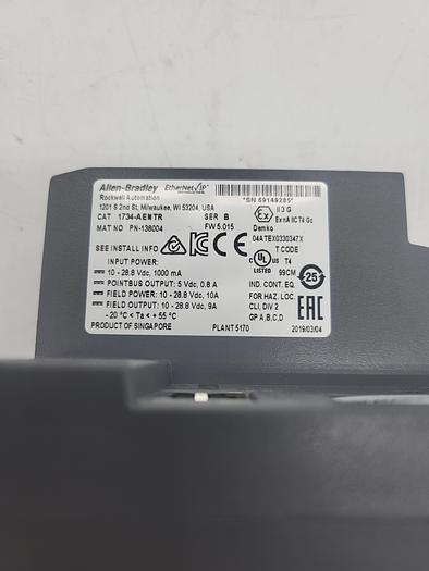 Used Allen-Bradley 1734-AENTR Ser.B
